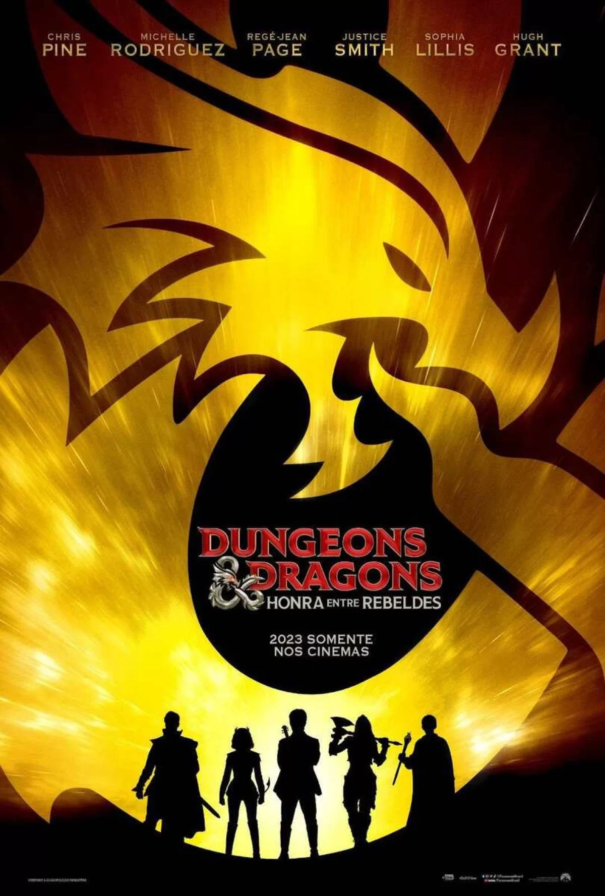 Pôster oficial de Dungeons &Dragons: Honra Entre Rebeldes -