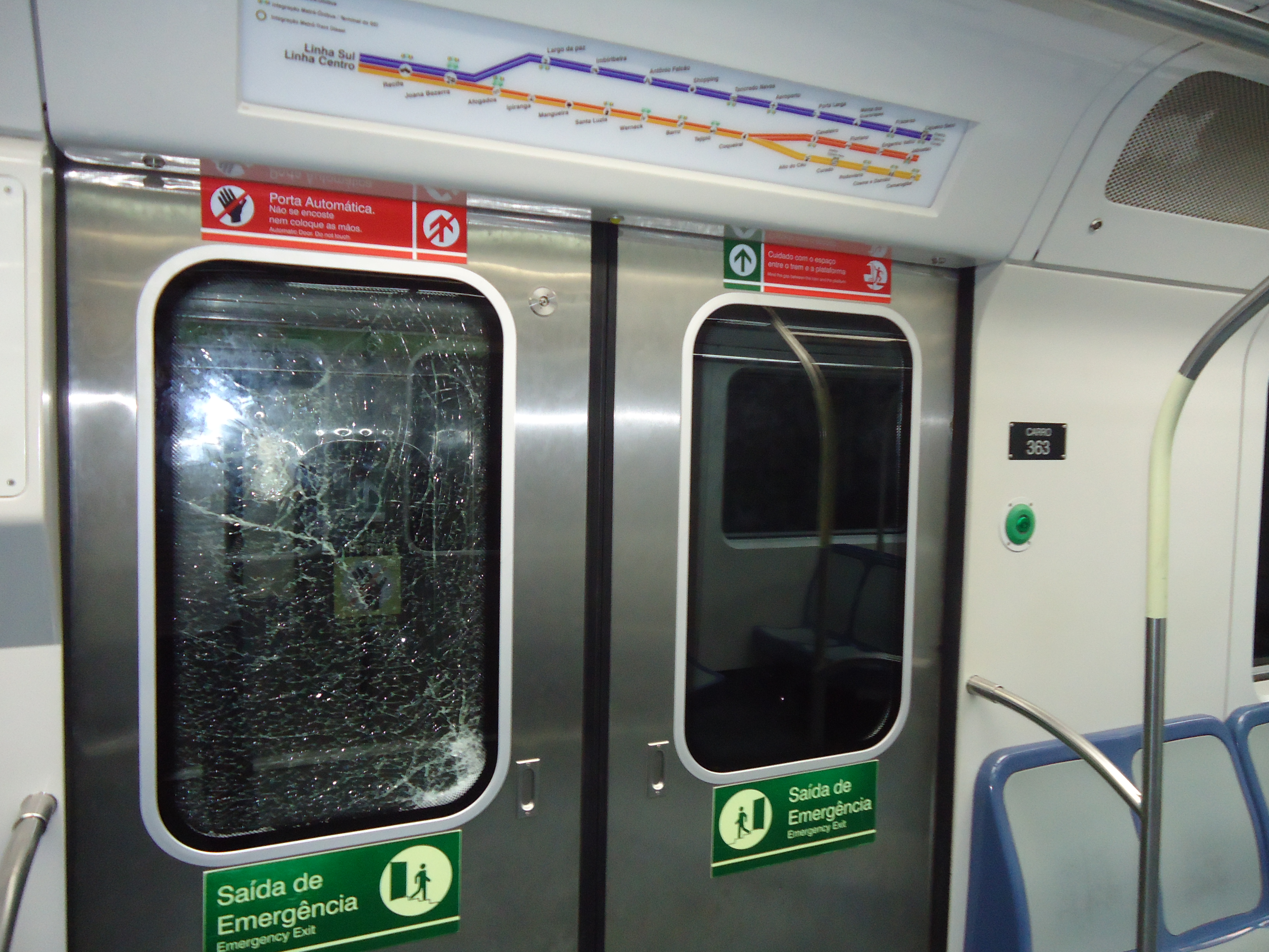 No ano de 2022 já foram registrados 21 casos de vandalismo dentro do sistema./Foto: Divulgação