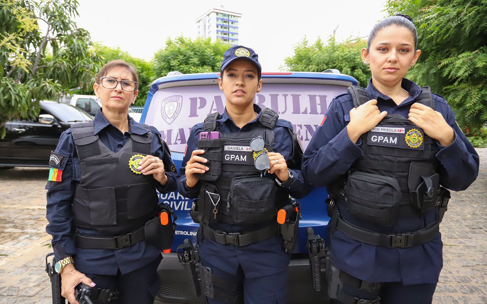 atrulha da Mulher, da Guarda Civil Municipal, somente nesse primeiro semestre garantiu proteção para mais de 645 mulheres vítimas de violência em Petrolina./Foto: Ayrton Latapiat