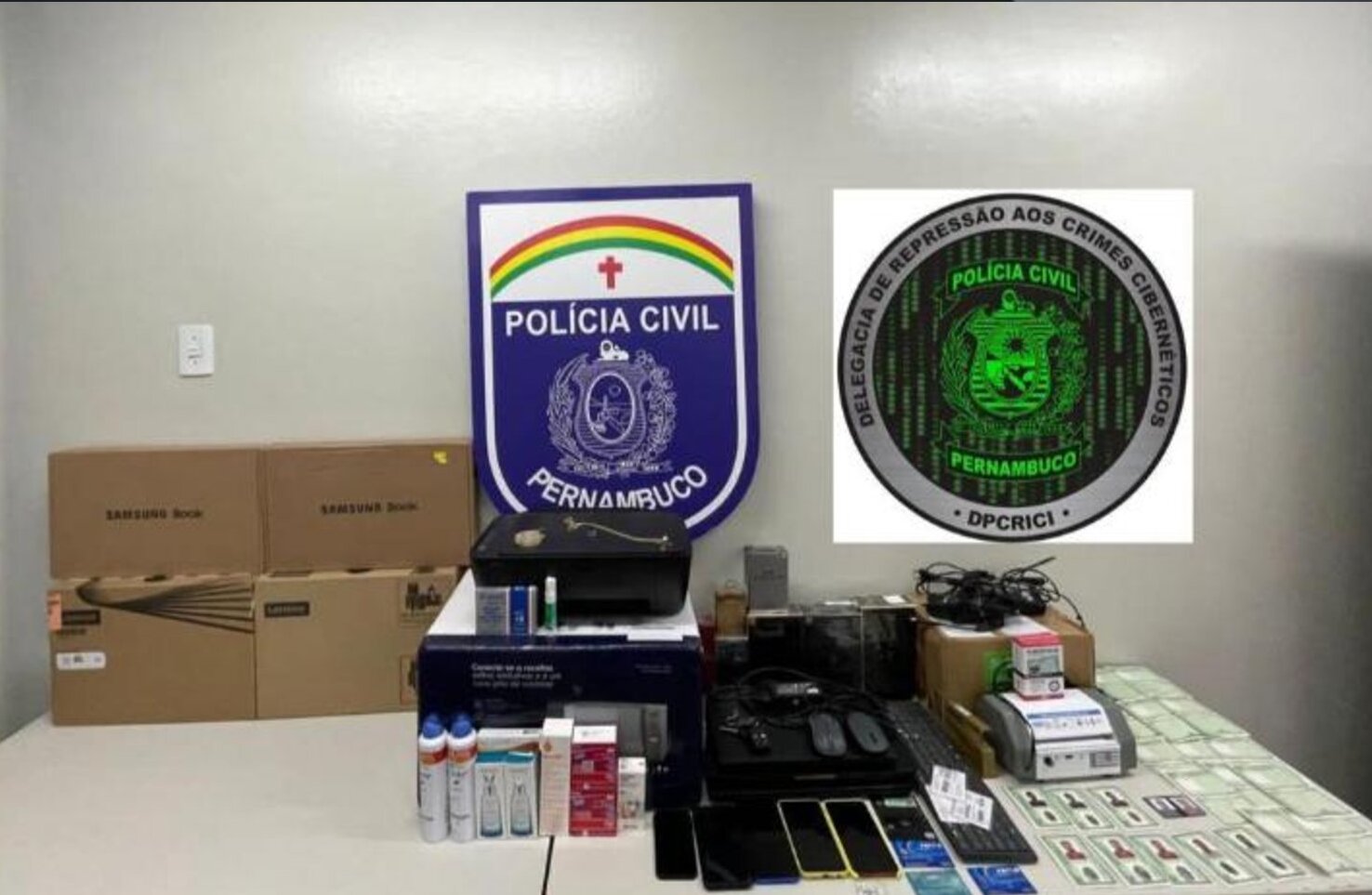 O grupo criminoso é oriundo do Rio Grande do Norte, e viajava por toda região Nordeste aplicando esses golpes./Foto: Divulgação/ PCPE O grupo criminoso é oriundo do Rio Grande do Norte, e viajava por toda região Nordeste aplicando esses golpes./Foto: Divulgação/ PCPE