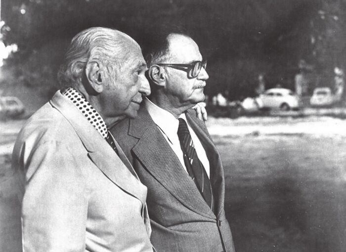 /Pesquisa explora a biografia e a amizade do jornalista, professor, poeta, ge&oacute;grafo e imortal da ABL Mauro Mota com o soci&oacute;logo Gilberto Freyre. Foto: Fundaj/Arquivo