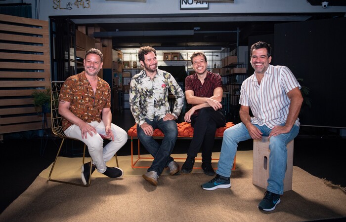 /Alfredo Del-Penho, João Cavalcanti, Moyseis Marques e Pedro Miranda formam o quarteto. /Alfredo Del-Penho, João Cavalcanti, Moyseis Marques e Pedro Miranda formam o quarteto.