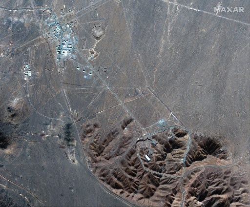 Visão aérea da planta da central nuclear de Fordo/Foto: AFP PHOTO / Satellite image ©2021 Maxar Technologies Visão aérea da planta da central nuclear de Fordo/Foto: AFP PHOTO / Satellite image ©2021 Maxar Technologies
