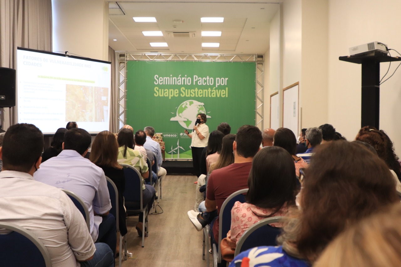 O Seminário Pacto por Suape Sustentável contou com extensa programação sobre as ações socioambientais do território da estatal./Foto: Divulgação