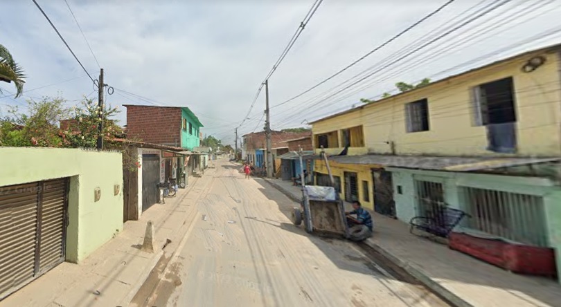 Rua Pitanga é uma das ruas com asfaltamento previsto/Google 20220300 Rua Pitanga é uma das ruas com asfaltamento previsto/Google 20220300
