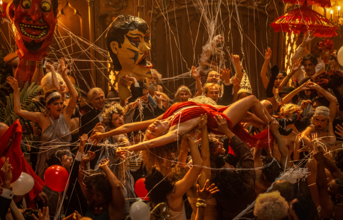 Diretor Damien Chazelle, de Whiplash e La La Land, filma com energia man&iacute;aca longa protagonizado por Margot Robbie, Diego Calva e Brad Pitt. Paramount/Divulga&ccedil;&atilde;o.