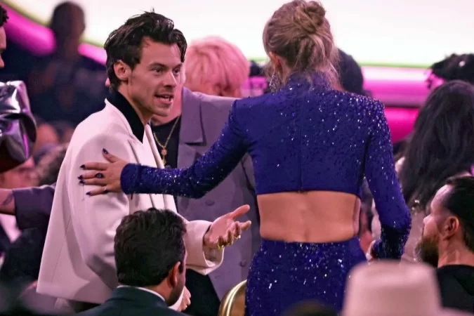 Harry Styles e Taylor Swift tiveram um breve relacionamento entre 2012 e 2013. O ex-casal se reencontrou durante o Grammy (Foto: Getty Images via AFP) Harry Styles e Taylor Swift tiveram um breve relacionamento entre 2012 e 2013. O ex-casal se reencontrou durante o Grammy/Foto: Getty Images via AFP