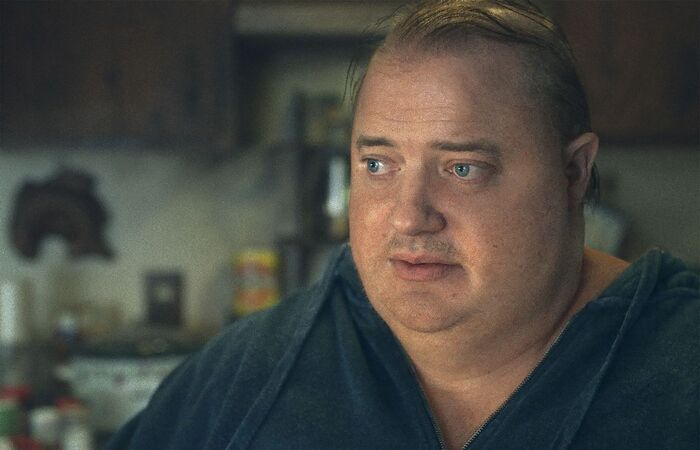 /Brendan Fraser e Hong Chau estão respectivamente indicados a melhor ator e melhor atriz coadjuvante. A24/Divulgação.