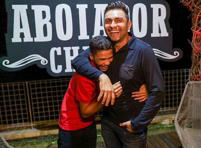 /Lucas Aboiador com Mano Walter, com quem tem parceria musical. Foto: Divulgação