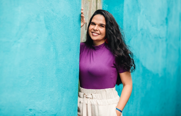 Isabelly Moreira é poetisa e a idealizadora do projeto/Crédito: Maria Ruana