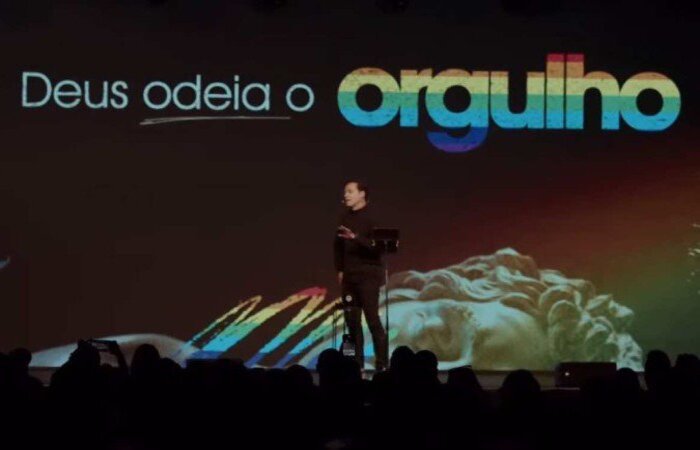 No Mês do Orgulho, o pastor da Igreja Lagoinha fez uma pregação em que condena o movimento e afirma que "a figura da palavra orgulho é Lúcifer"/Crédito: Reprodução/Youtube Lagoinha USA No Mês do Orgulho, o pastor da Igreja Lagoinha fez uma pregação em que condena o movimento e afirma que "a figura da palavra orgulho é Lúcifer"/Crédito: Reprodução/Youtube Lagoinha USA