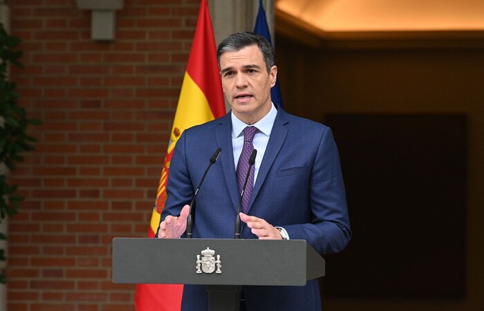 Primeiro-ministro da Espanha, Pedro S&aacute;nchez/Cr&eacute;dito: AFP PHOTO /LA MONCLOA/ BORJA PUIG DE LA BELLACASA
