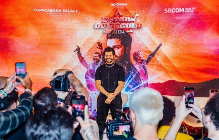 O evento promete ser o maior show da carreira do DJ e comemora seu aniversário e o centenário do hotel Copacabana Palace, com o que Alok promete ser a maior plateia de sua carreira/Crédito: Reprodução/Alisson Demetrio O evento promete ser o maior show da carreira do DJ e comemora seu aniversário e o centenário do hotel Copacabana Palace, com o que Alok promete ser a maior plateia de sua carreira/Crédito: Reprodução/Alisson Demetrio