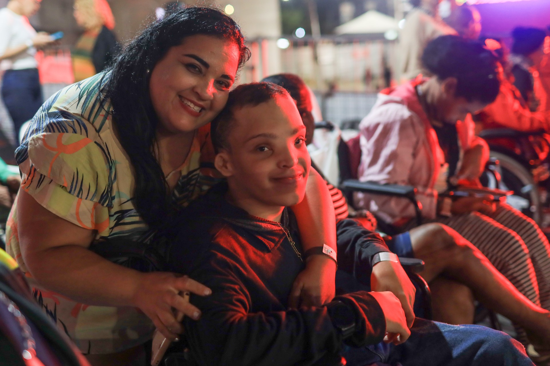 Crian&ccedil;as e adolescentes atendidos pelo programa assistiram aos shows em camarote exclusivo e com acessibilidade/Foto: Marlon Diego/SDSCJPVD
