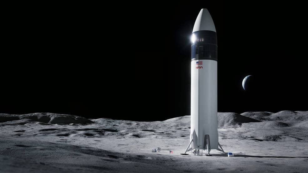 sistema de aterrissagem está sendo desenvolvida pela SpaceX, de Elon Musk/Reprodução / SpaceX sistema de aterrissagem está sendo desenvolvida pela SpaceX, de Elon Musk/Reprodução / SpaceX