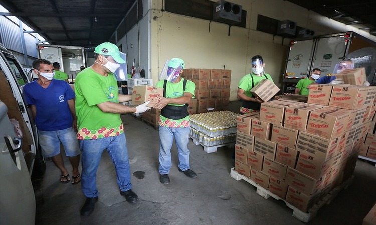 Serão 1316 cestas básicas distribuídas pelo Banco de Alimentos do Sesc, em nove municípios da Mata Sul e Litoral pernambucano/Foto: Divulgação Serão 1316 cestas básicas distribuídas pelo Banco de Alimentos do Sesc, em nove municípios da Mata Sul e Litoral pernambucano/Foto: Divulgação