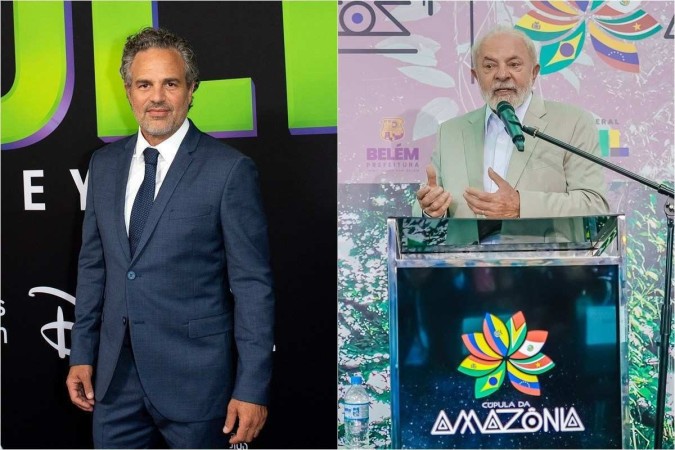 O ator acentuou ainda que o presidente Lula pode fazer a diferença, uma vez que o Brasil tem 60% da Amazônia/Fotos: VALERIE MACON / AFP e Ricardo Stuckert/PR