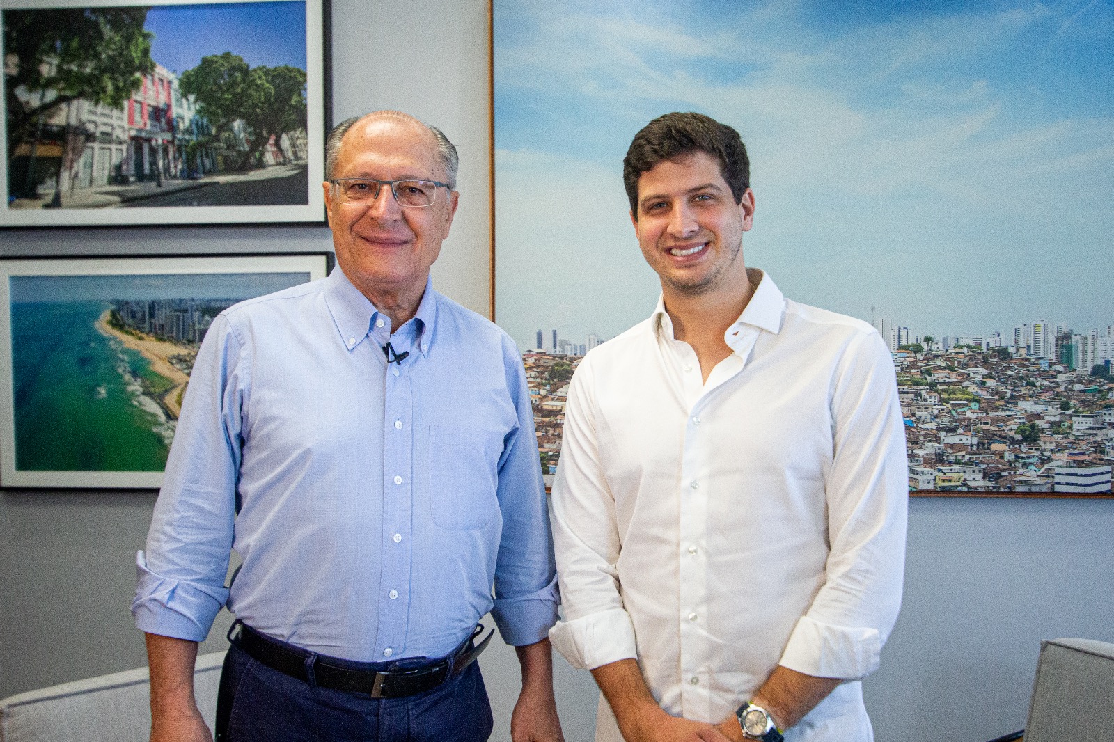 Geraldo Alckmin (PSB) se encontrou com João Campos (PSB) em Recife, onde também esteve no FIEPE/FRANCISCO SILVA/DP Geraldo Alckmin (PSB) se encontrou com João Campos (PSB) em Recife, onde também esteve no FIEPE/FRANCISCO SILVA/DP