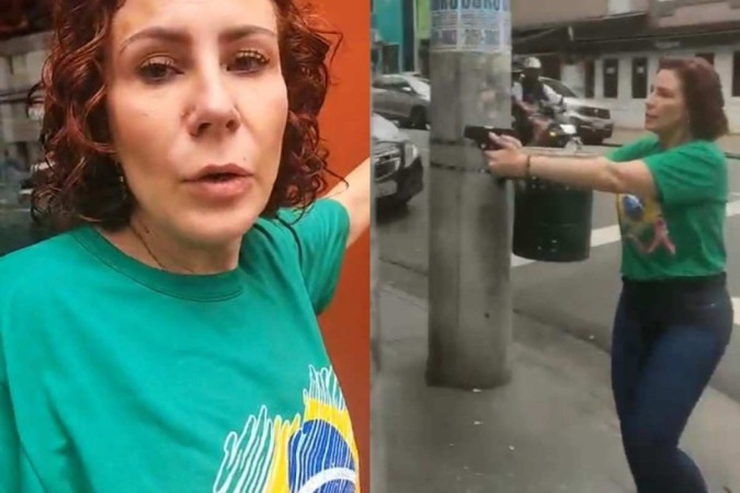 Deputada sacou arma e perseguiu homem na véspera da votação do segundo turno/foto: Reprodução/Redes Sociais