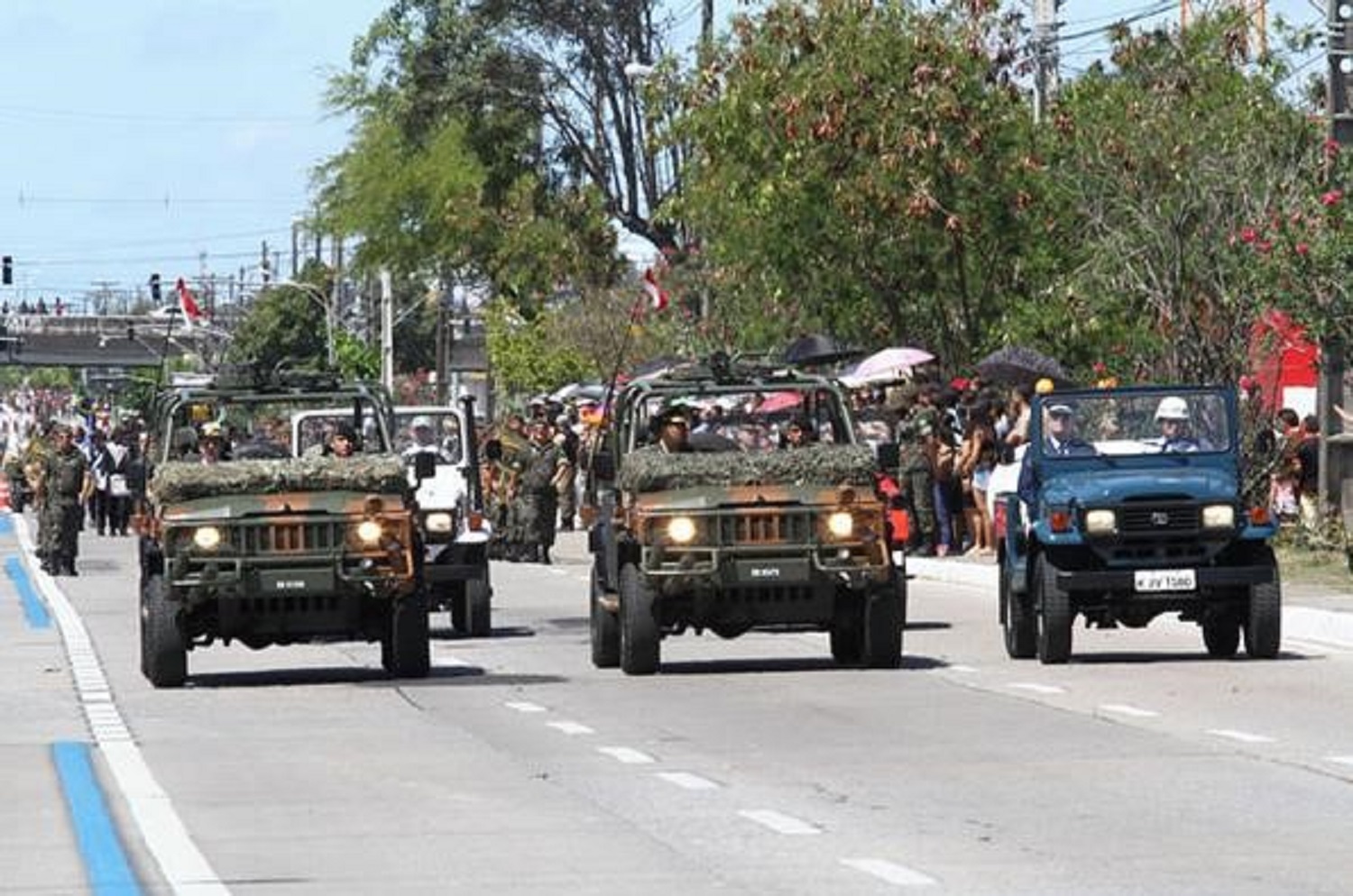 Mais de 200 veículos militares irão participar do desfile/Arquivo DP Mais de 200 veículos militares irão participar do desfile/Arquivo DP