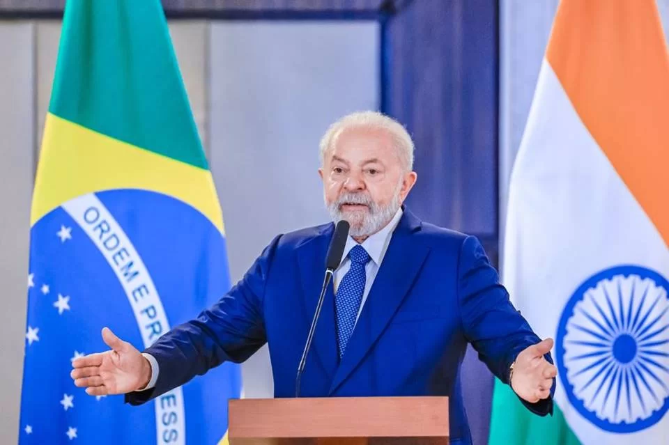 ''Eu nem sabia da existência desse tribunal'', diz Lula sobre o Tribunal Penal Internacional/Ricardo Stuckert/PR ''Eu nem sabia da existência desse tribunal'', diz Lula sobre o Tribunal Penal Internacional/Ricardo Stuckert/PR