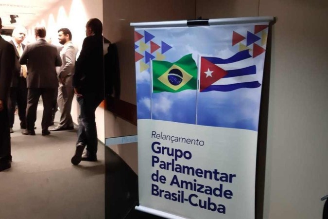 No encontro no Congresso Nacional, os discursos eram de críticas ao embargo norte-americano a Cuba, que acontece há 60 anos/Evandro Ebóli/ CB No encontro no Congresso Nacional, os discursos eram de críticas ao embargo norte-americano a Cuba, que acontece há 60 anos/Evandro Ebóli/ CB
