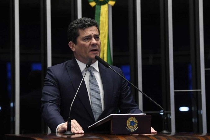 Ex-juiz da Lava-Jato, Moro repudiou o uso da expressão "gestão caótica" no relatório/foto: Jefferson Rudy/Agência Senado Ex-juiz da Lava-Jato, Moro repudiou o uso da expressão "gestão caótica" no relatório/foto: Jefferson Rudy/Agência Senado