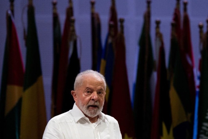 Presidente brasileiro, durante discurso na cúpula do G77 China, em Havana, escala no caminho para Nova York/AFP Presidente brasileiro, durante discurso na cúpula do G77 China, em Havana, escala no caminho para Nova York/AFP