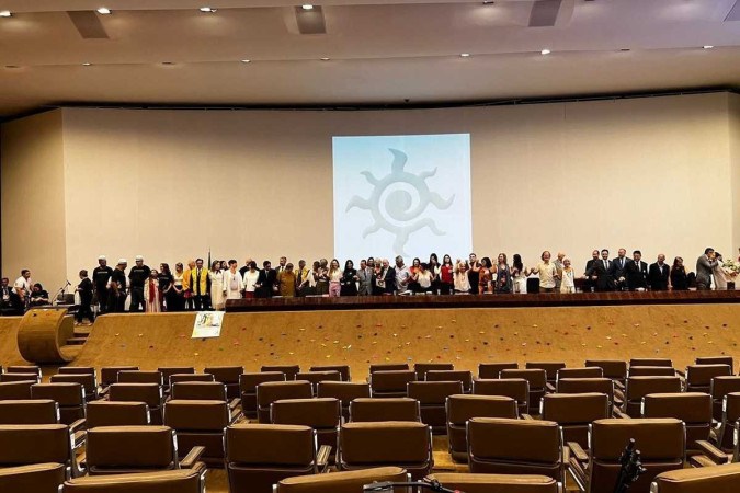 Em celebração à data, a Embaixada da Paz reuniu autoridades de diversos setores da sociedade no auditório Petrônio Portela, no Senado/foto: Igor Teixeira/CB/D.A Press