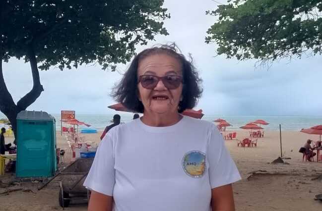 Maria Edilene, presidente da Associação de Moradores e Comerciantes da Orla de Jaboatão (AMO)