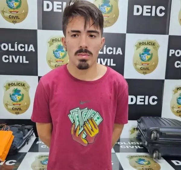 José Henrique tem 22 anos e antecedentes por furto e estelionato/Divulgação/PCGO