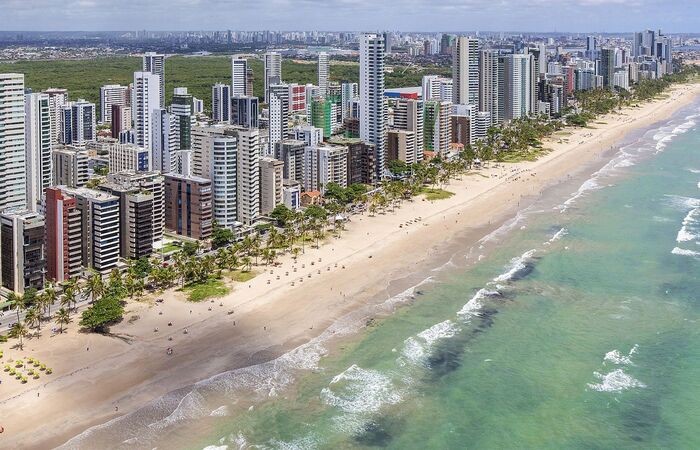 Praia do Pina fica na Zona Sul do Recife/Foto: Portal da Copa/Creative Commons