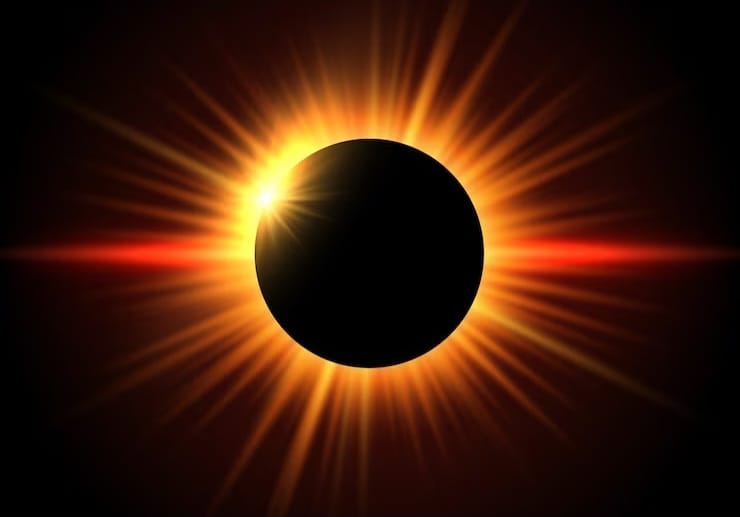 O eclipse começará na parte da manhã do dia 14 de outubro/Foto: Freepik O eclipse começará na parte da manhã do dia 14 de outubro/Foto: Freepik