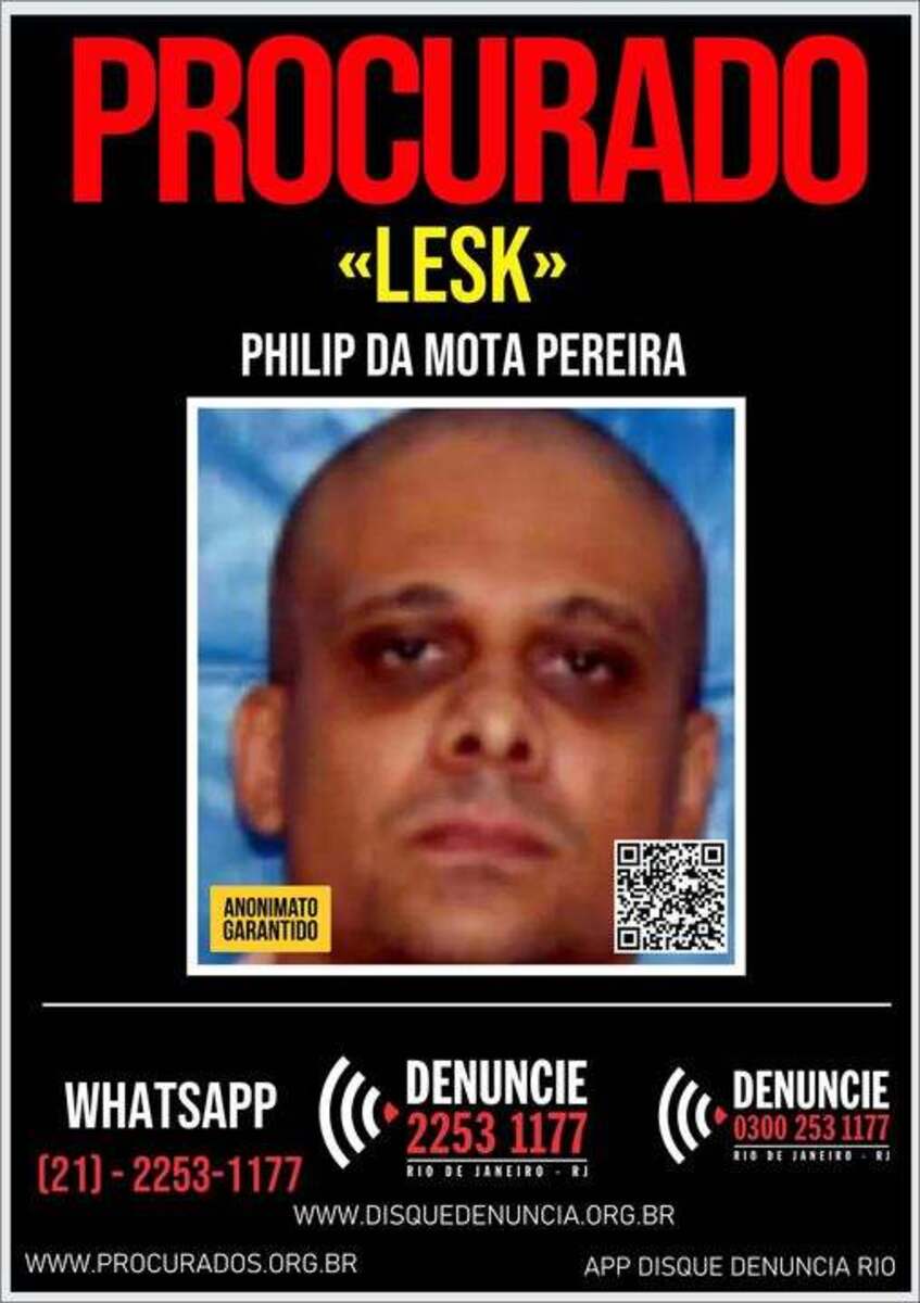 Lesk, um dos suspeitos encontrado morto, foi o responsável por chefiar a invasão de traficantes e tomada do controle da comunidade da Gardênia Azul, em Jacarepaguá/foto: Reprodução/X
