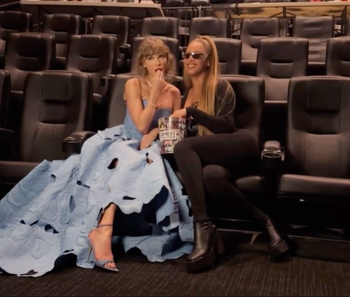 Beyoncé esteve entre os convidados do evento de pré-estreia do The Eras Tour/Foto: Reprodução/Instagram/taylorswift Beyoncé esteve entre os convidados do evento de pré-estreia do The Eras Tour/Foto: Reprodução/Instagram/taylorswift