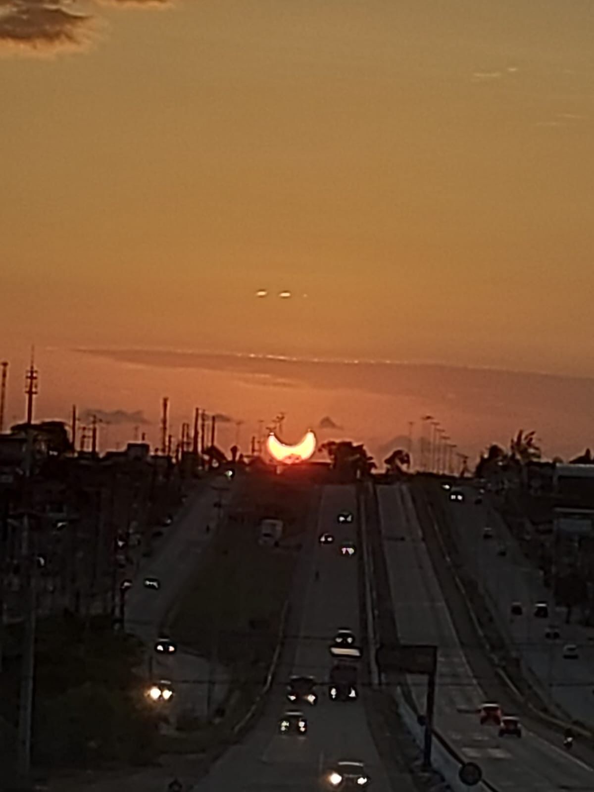 Eclipse solar visto da BR-232