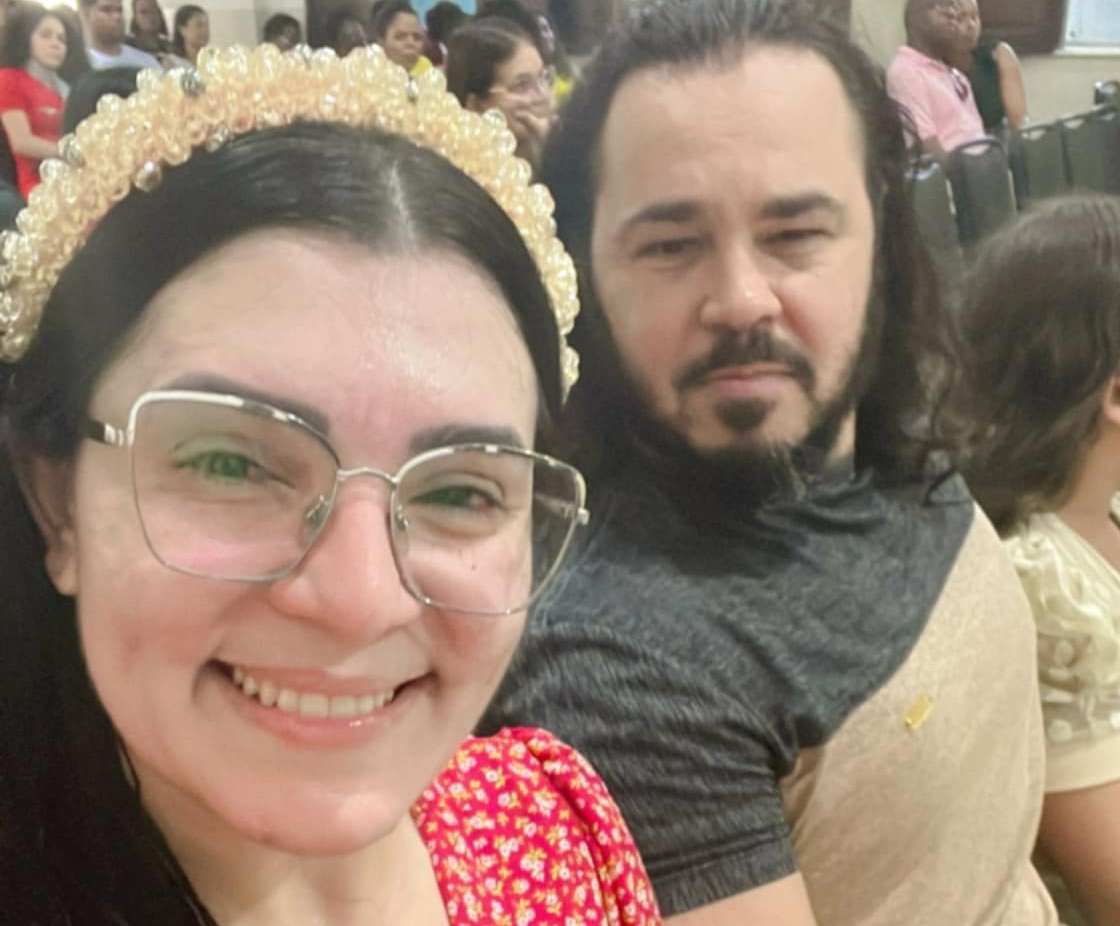 Sara Mariano e o marido, Ederlan/REPRODUÇÃO/REDES SOCIAIS