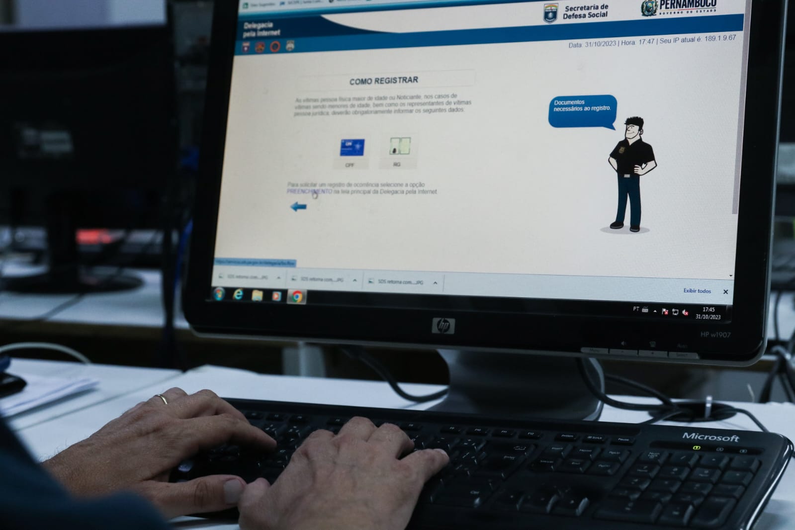 Delegacia Virtual aceita queixas de mais 20 tipos de crimes