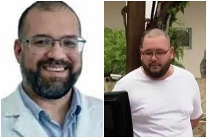 Na esquerda o médico Perseu Ribeiro, na direita Taillon de Alcântara Pereira Barbosa, filho do miliciano Dalmir Pereira Barbosa/créditos: Reprodução/Redes sociais - Material cedido ao Correio Na esquerda o médico Perseu Ribeiro, na direita Taillon de Alcântara Pereira Barbosa, filho do miliciano Dalmir Pereira Barbosa/créditos: Reprodução/Redes sociais - Material cedido ao Correio