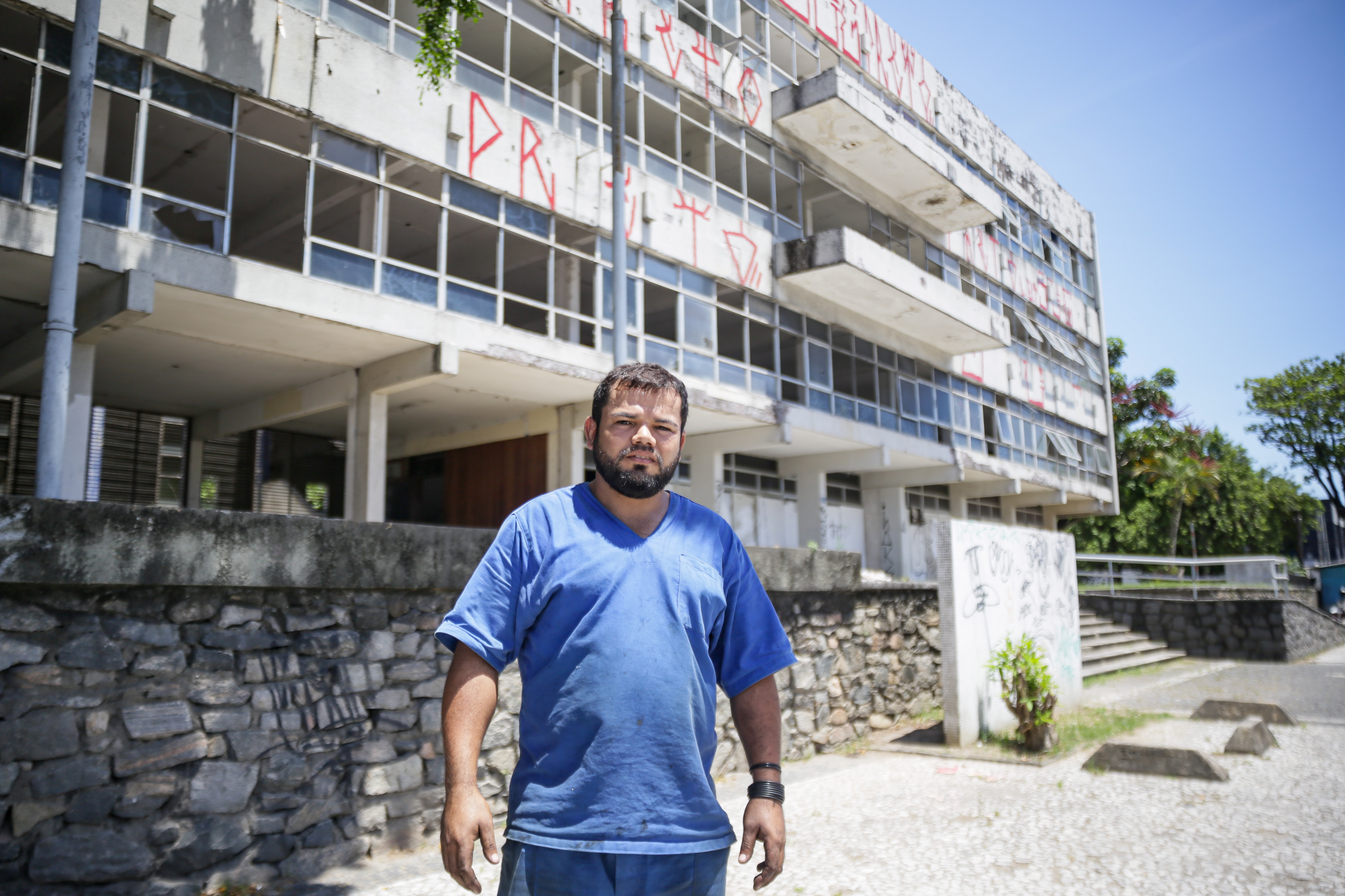 O mecânico Luiz Augusto, de 31 anos, passa diariamente pelo Palácio Frei Caneca, no bairro de Santo Amaro