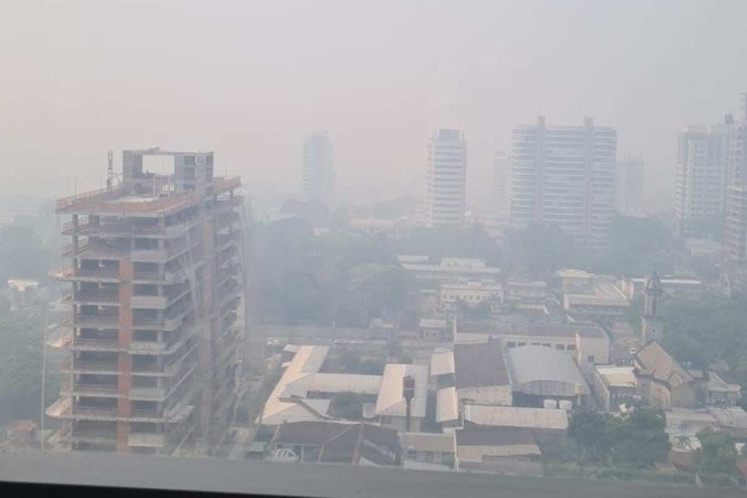 Uma tempestade de areia registrada no domingo (05) assustou moradores de Manaus/foto: Material cedido ao Correio