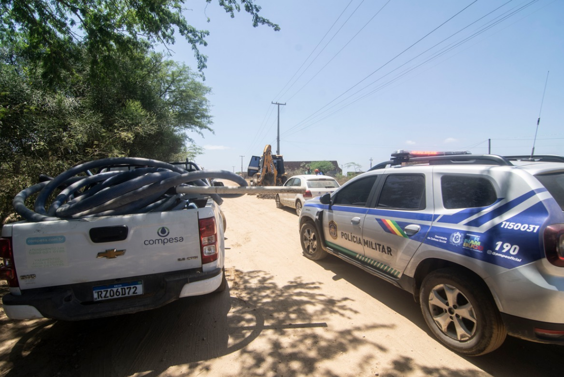 Esta foi a maior operação de combate a furtos de água do Nordeste/Foto: Divulgação/Compesa