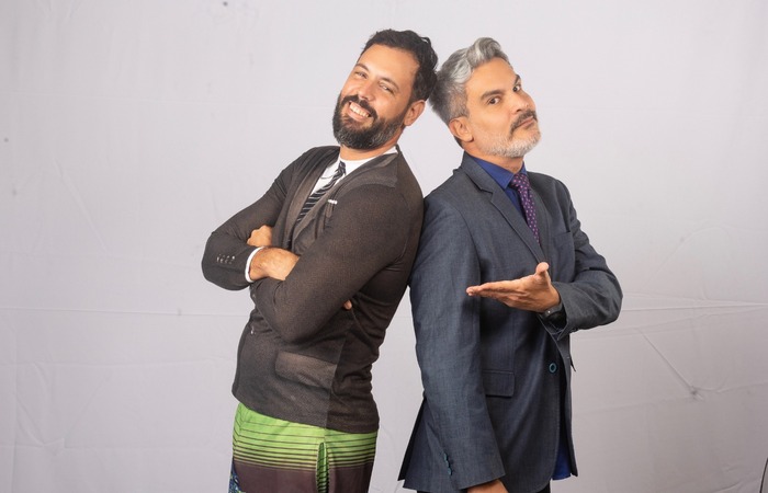 Espetáculo do apresentador Flávio Barra e o humorista Diógenes Lima tem duração de 70 minutos/Crédito: Espetáculo do apresentador Flávio Barra e o humorista Diógenes Lima tem duração de 70 minutos/Crédito: