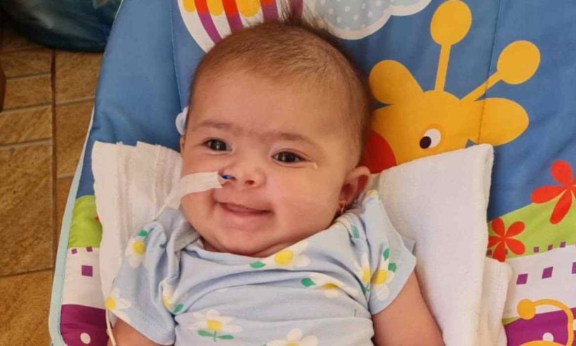 Na foto, a pequena Maria Cecília, de apenas três meses de vida/crédito: Arquivo Pessoal/Denise Daniele Na foto, a pequena Maria Cecília, de apenas três meses de vida/crédito: Arquivo Pessoal/Denise Daniele