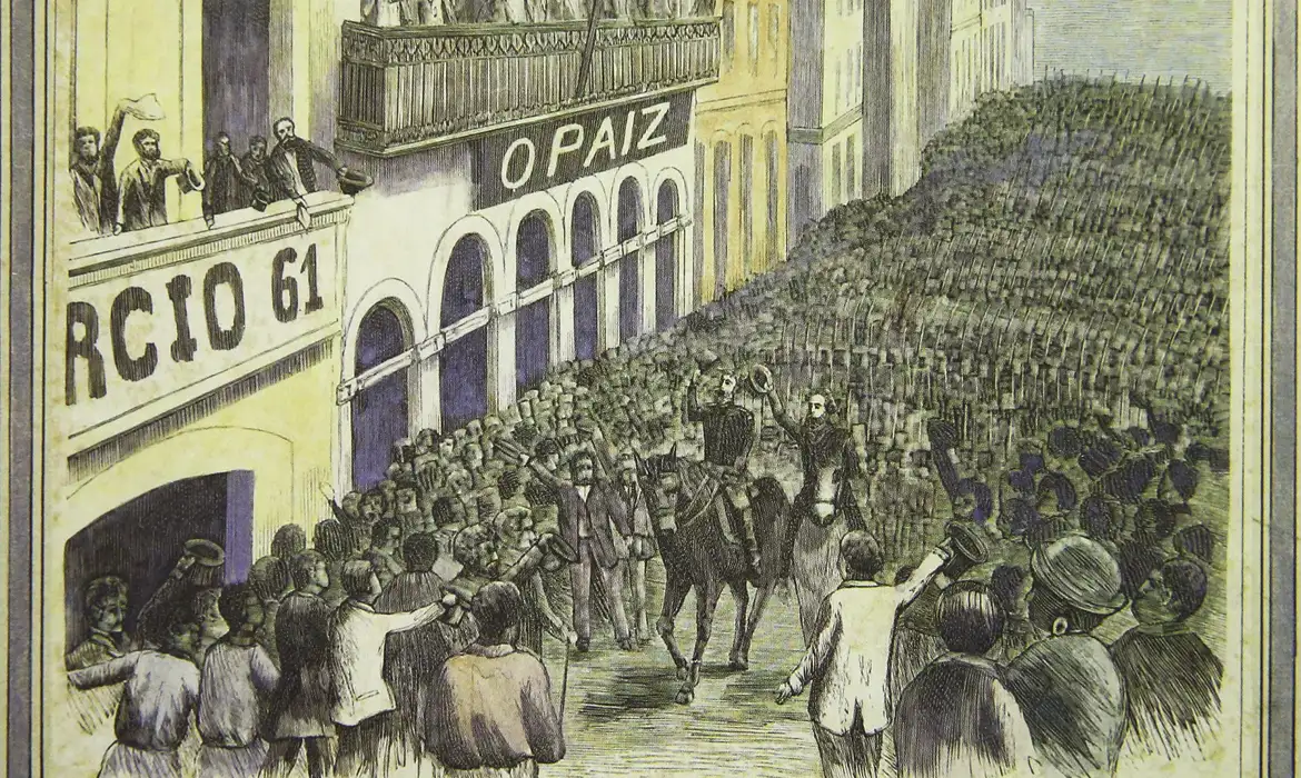 A república começou com um golpe militar/Crédito: Acervo/Fundação Biblioteca Nacional A república começou com um golpe militar/Crédito: Acervo/Fundação Biblioteca Nacional