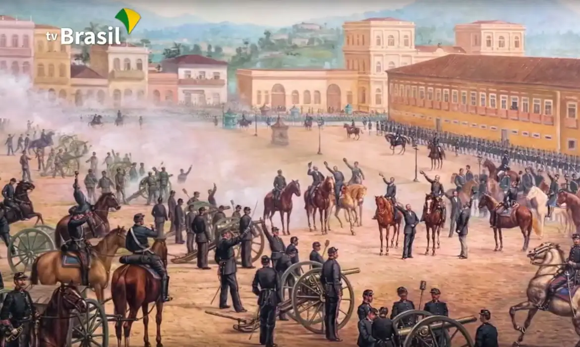 Quadro Proclamação da República, 1893, de Benedito Calixto/foto: Acervo da Pinacoteca do Estado de São Paulo Quadro Proclamação da República, 1893, de Benedito Calixto/foto: Acervo da Pinacoteca do Estado de São Paulo