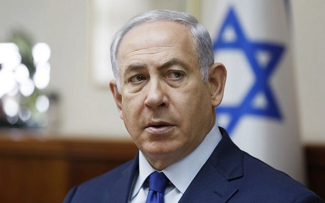 Primeiro-ministro israelense, Benjamin Netanyahu