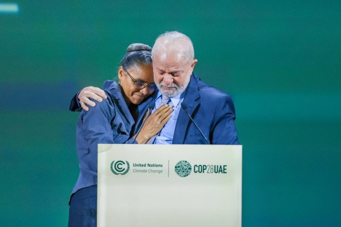 Lula se emociona ao lado de Marina Silva na COP28/Foto: Presidência da República Lula se emociona ao lado de Marina Silva na COP28/Foto: Presidência da República