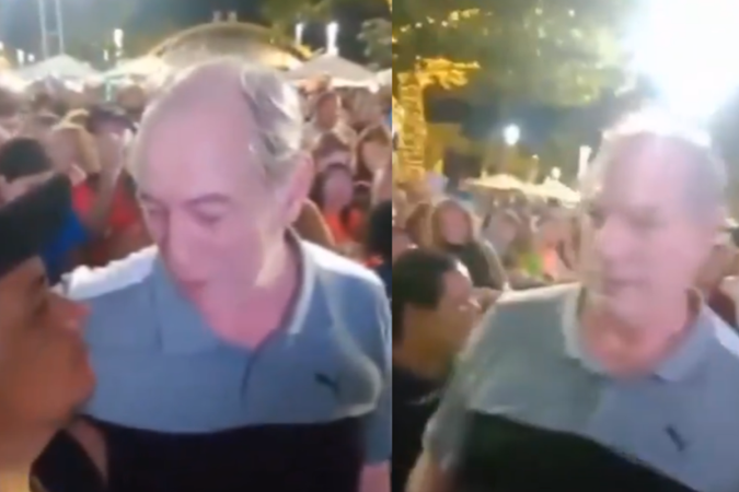 Ciro Gomes dá tapa em jovem após ser chamado de ''bandido''/Crédito: Reprodução/Redes sociais Ciro Gomes dá tapa em jovem após ser chamado de ''bandido''/Crédito: Reprodução/Redes sociais