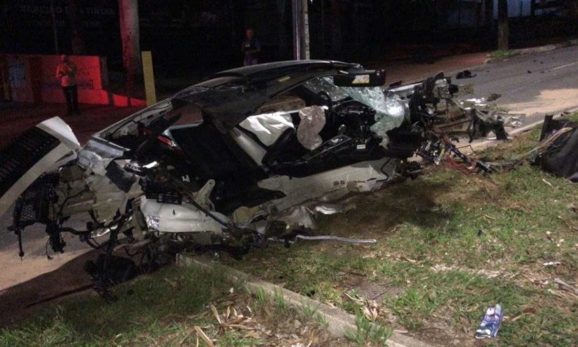Acidente com Porsche na Barão